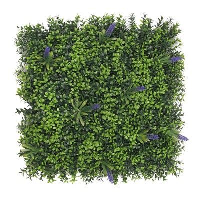 Konstgjord Boxwood Hedge Panel Wall för trädgårdsdekorationer