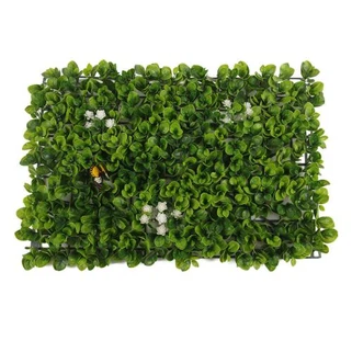 Konstgjord vägg Boxwood Grass Panel för Wall Garden Bakgård Dekor