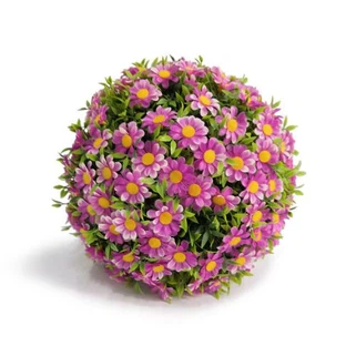 Topiary gräsbollar med ljus