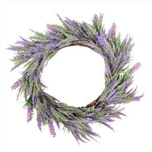 Konstgjord blomma krans silke lila