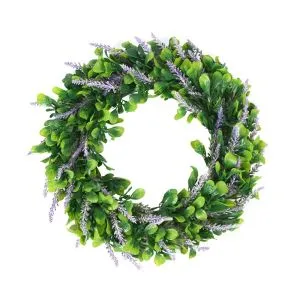 Konstgjorda bevarade Boxwood Grass Kransar