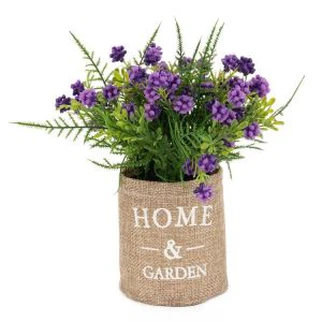 Miljövänliga krukväxta konstgjorda blommor för dekoration för hemmabord